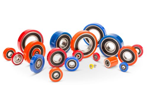 Polyurethane coated bearings