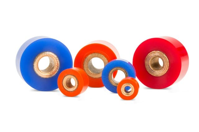 Non-marking idler wheels