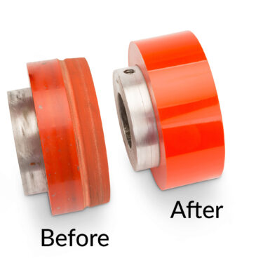 Polyurethane roller recovery