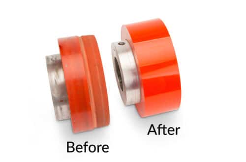 Polyurethane roller recovery