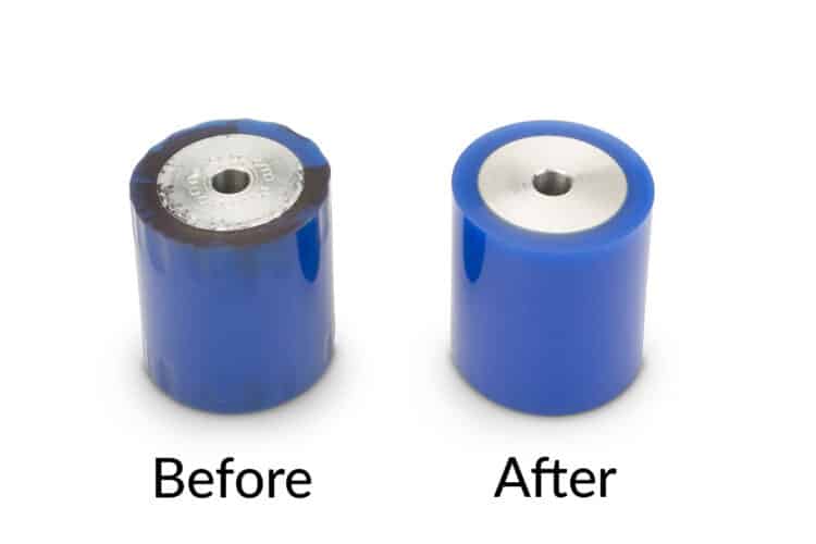 Polyurethane roller recovery