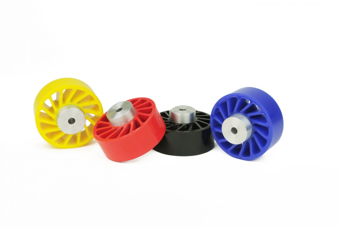 No Crush Wheel, Zero Crush Wheel, Pacing Wheel, Pacer Wheel, Spacing Wheels, Spacer Wheel, Bottle Spacer Wheel, Meridian Laboratory, Custom Polyurethane