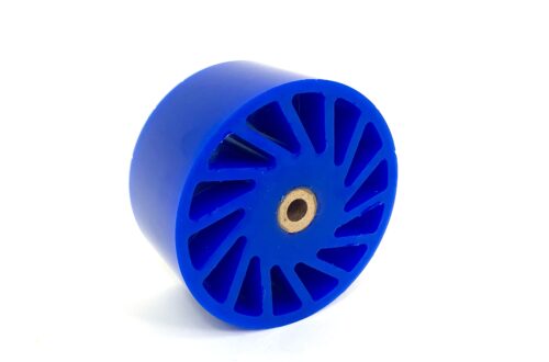 Polyurethane no crush spacer wheel