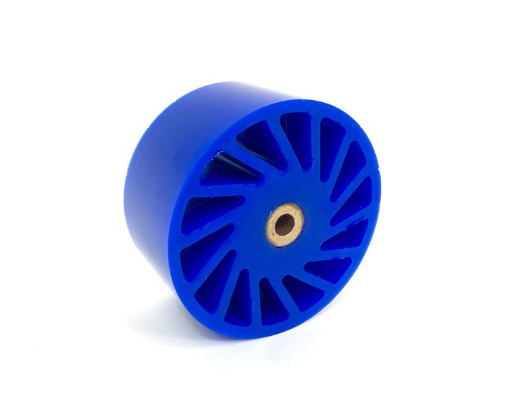 Polyurethane no crush spacer wheel