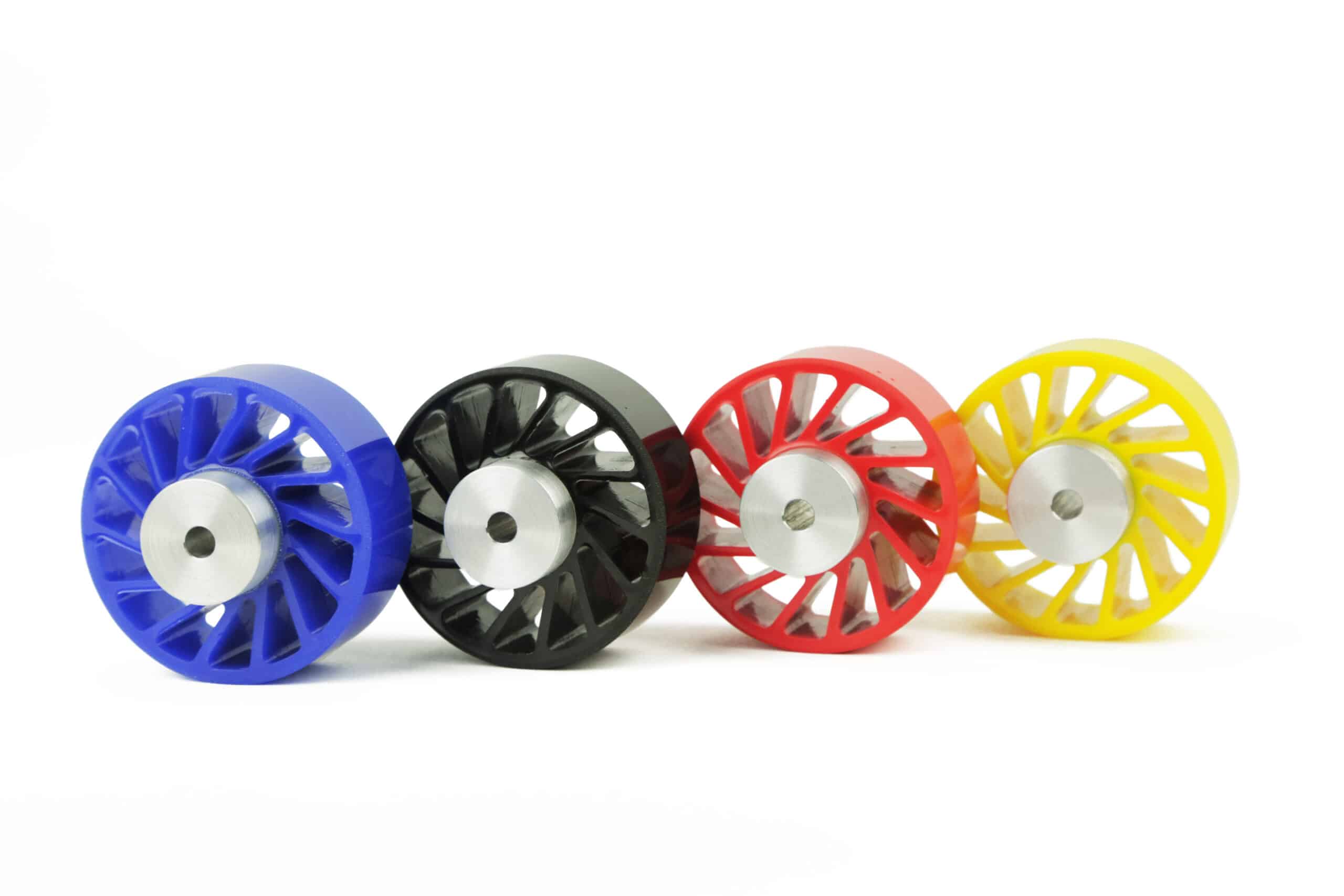 Polyurethane Hubbed 2.5 inch Zero-Crush Wheels